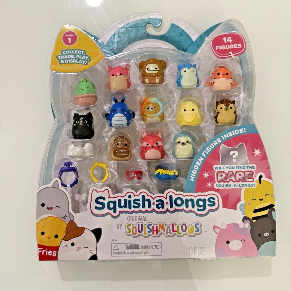 Squishalongs Series 1 - 14 Pack- Mini-Squish - Mystery - Accessories - New!